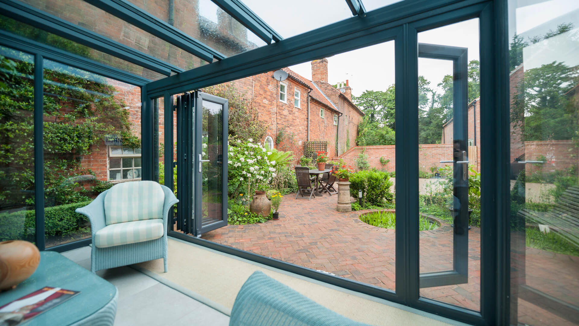 BiFolding Doors Inverness Aluminium Sliding BiFold Doors from ERG